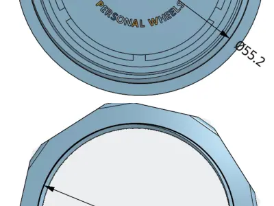Center Caps Manaray Turbina Wheels 3D print model