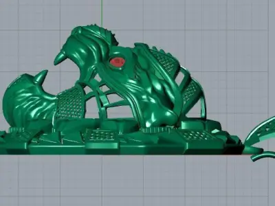 Tiger pendant 1 3D model