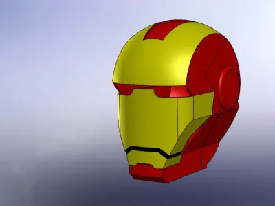 Iron Man Mask Ultra Free 3D model