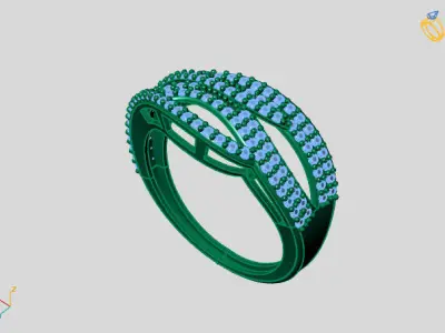Women Ring 3DM Womens Ring 3d models 3D print model 3D print model 68