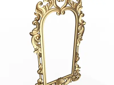 Classic Mirror 06 Low-poly 3D model