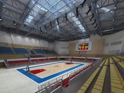 Basketball arena 3D model