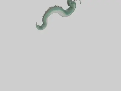 Sea Serpent model Low-poly 3D model