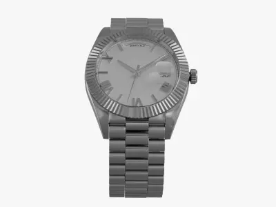 Watch luxury President day and date  3D model