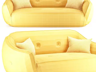 Egoitaliano BEBOP Sofa Low-poly 3D model