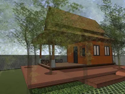 Tropical pavilion version 2 3D model