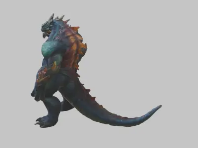Monster Reptile Low-poly 3D model