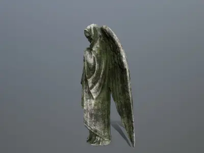 Angel Statue 1 Low-poly 3D model