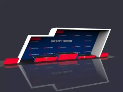 Stand Sport Podium 3D model