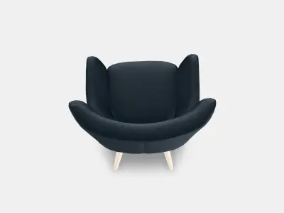 OSKARSHAMN Wing chair 1 3D model