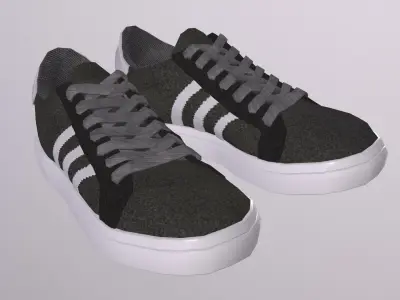 ADIDAS CLASSIC SHOES PBR Low-poly 3D model