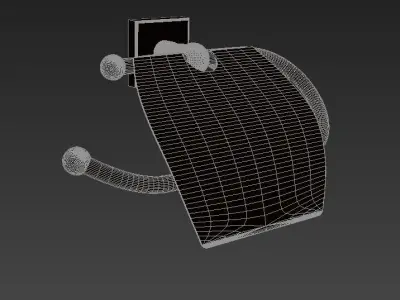 Bay Paper Holder Luxury Cover 3D model