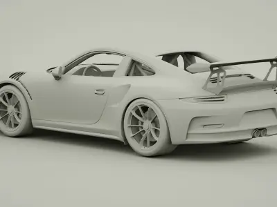 Porsche 911 GT3 RS 250K Poly Ultra High quality 3D model