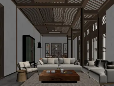 living room 3D model