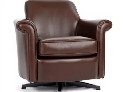 Luxurious Leather Armchair model pack Low-poly 3D model