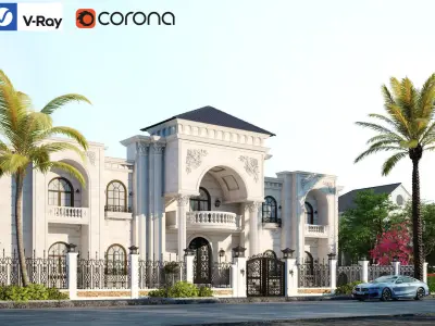 Exterior villa 3D model