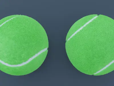Tennis Ball 3D model 14
