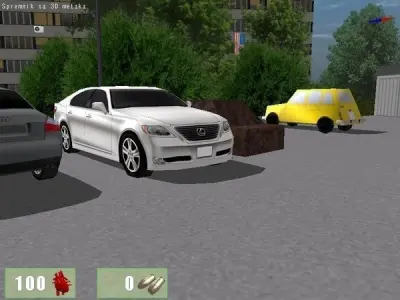 Lexus LS460 Low-poly 3D model