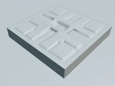 Colored Relief 3D Model Free 3D model