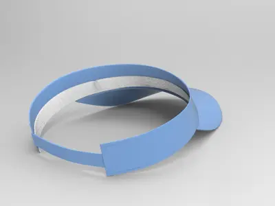 Tennis Hat Low-poly 3D model