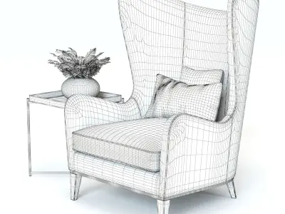 Monroe Armchair 3D model