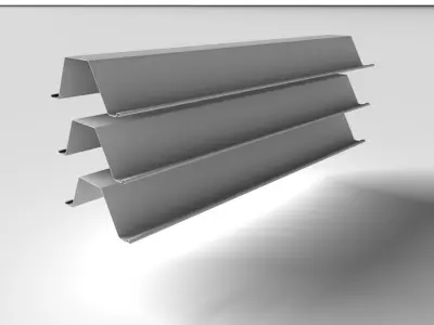 Metal Profile - Steel Pile 003 3D model