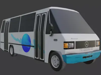 Sport Wagon Panorama Low-poly 3D model