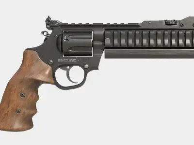 Magnum revolver SUPER SPORT Low-poly 3D model