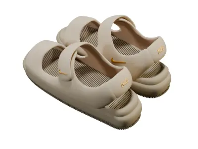 Nike Calm Sandals Low-poly 3D model