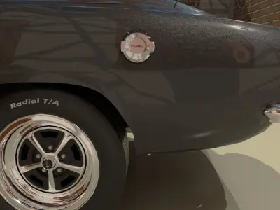 Plymouth Barracuda Fast-back 1969 3D model