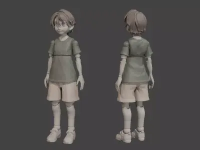 Anime Boy Shota - Resin Action Figure - Statue - Anime figure 3D print model