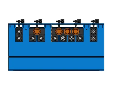Plate straightening machine 3D print model