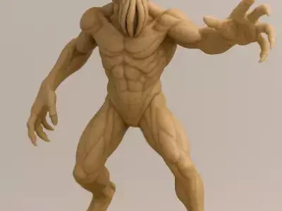 ALIEN BERSERKER 3D Printable Sci-Fi Miniature STL 3D print model