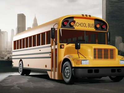 school bus 3D model