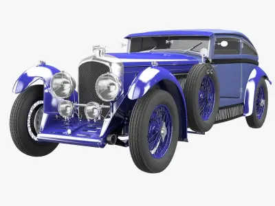 Bentley Blue Train 3D model