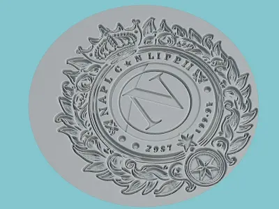 SSC Napoli Medallion Football 3D print model