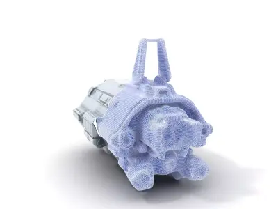 Futuristic Spaceship model pack Low-poly 3D model