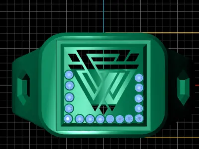   luxury gold ring 3D printable model   3D print model