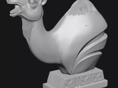 camel 3D print model