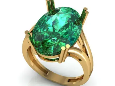 ruby ring  Free 3D print model