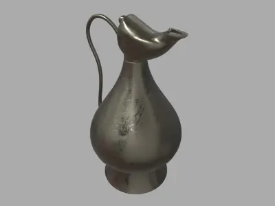 Oil Lamp 01 Low-poly 3D model