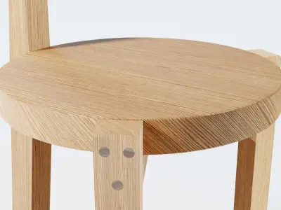 Girafa chair - brazilian furniture design 3D model