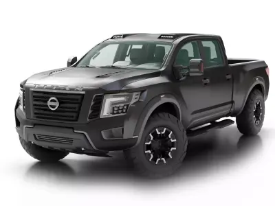 Nissan Titan Car - Vehicle - Truck 3D model