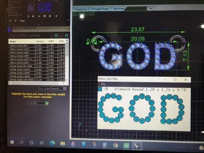 god  pendant Free 3D model