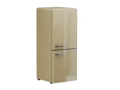 Retro Vintage Fridge Exterior Free 3D model
