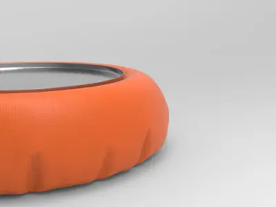 Faty Side Table Low-poly 3D model