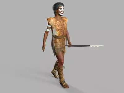 hominid Low-poly 3D model
