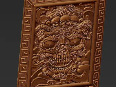 kapala skull 3D print model