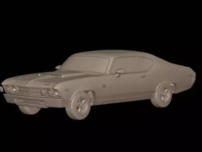 chevrolet baldwin motion chevelle 1969   3D print model