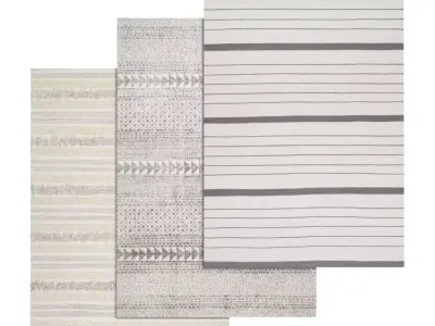Rug Set 1258 3D model